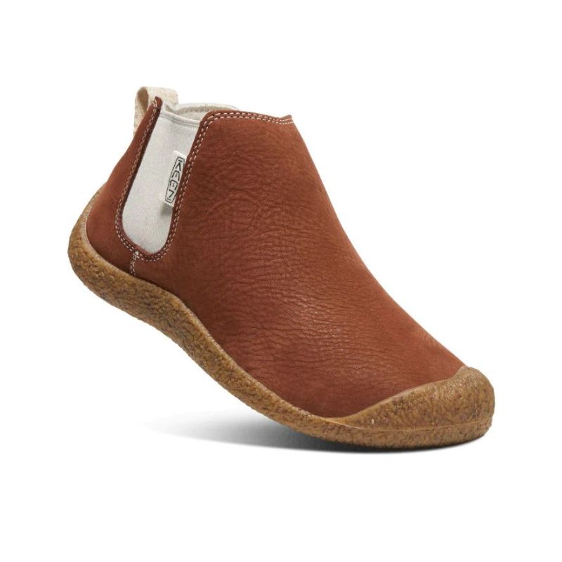 Neu Eingetroffen Keen Mosey Chelsea Lederstiefel fur Damen-Tortoise Shell/Birch