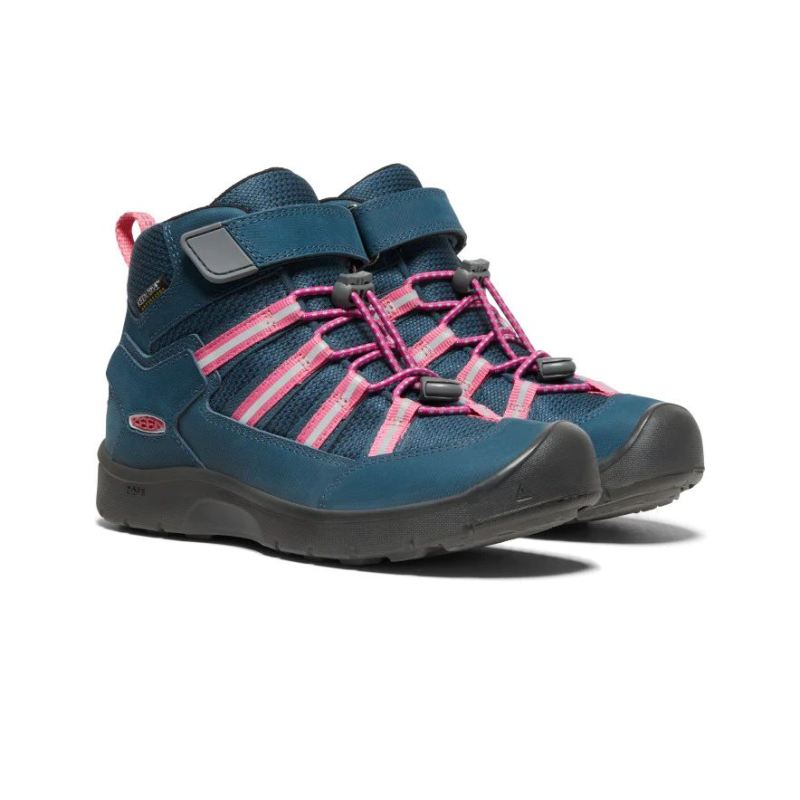 Neu Eingetroffen Keen Hikeport II Waterproof Sport Sneakerstiefel fur Jugendliche-Blue Wing Teal/Fruit Dove
