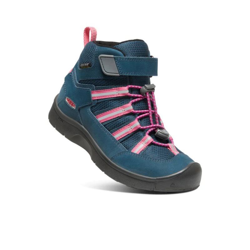 Neu Eingetroffen Keen Hikeport II Waterproof Sport Sneakerstiefel fur Jugendliche-Blue Wing Teal/Fruit Dove