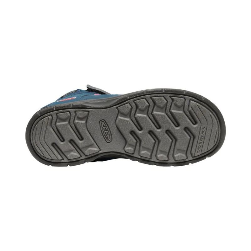 Neu Eingetroffen Keen Hikeport II Waterproof Sport Sneakerstiefel fur Jugendliche-Blue Wing Teal/Fruit Dove