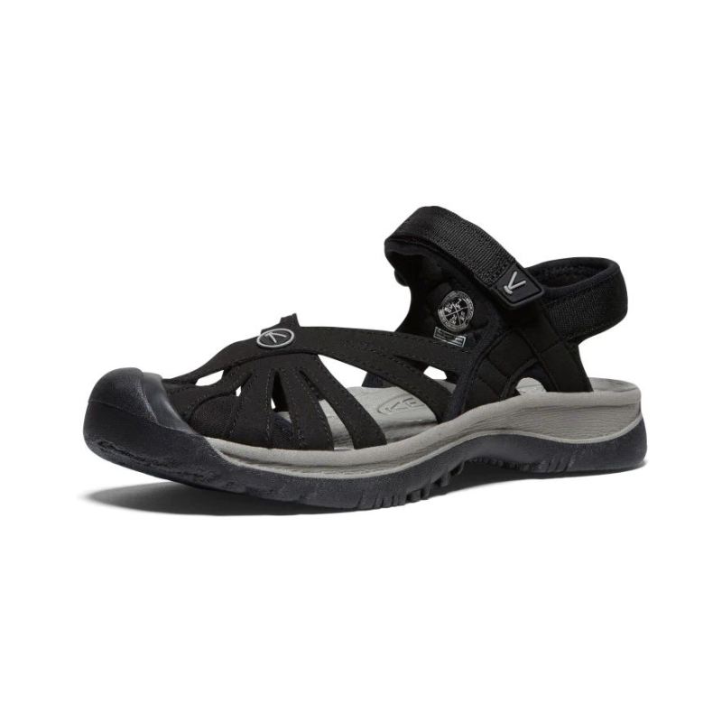 Neu Eingetroffen Keen Rose Sandale fur Damen-Black/Neutral Gray