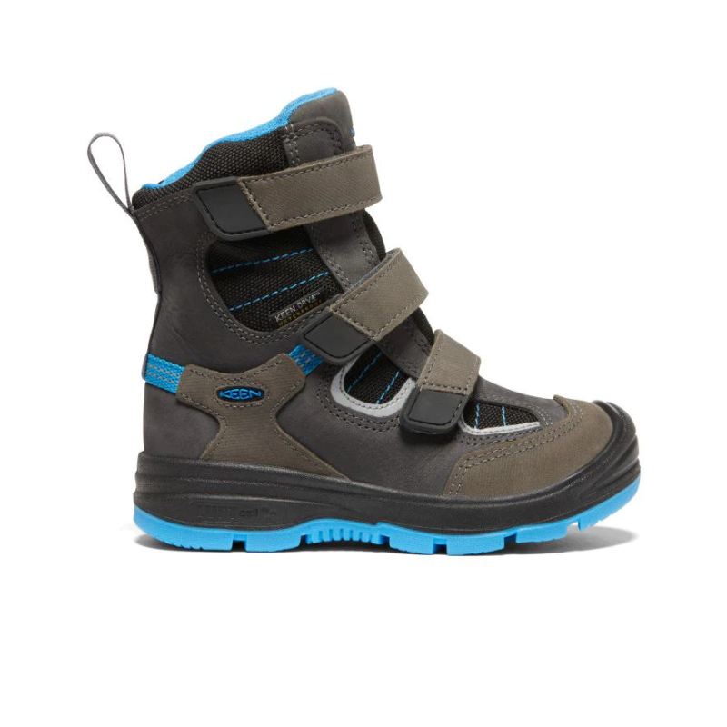 Neu Eingetroffen Keen Redwood Waterproof Winterstiefel fur jungere Kinder-Raven/Magnet