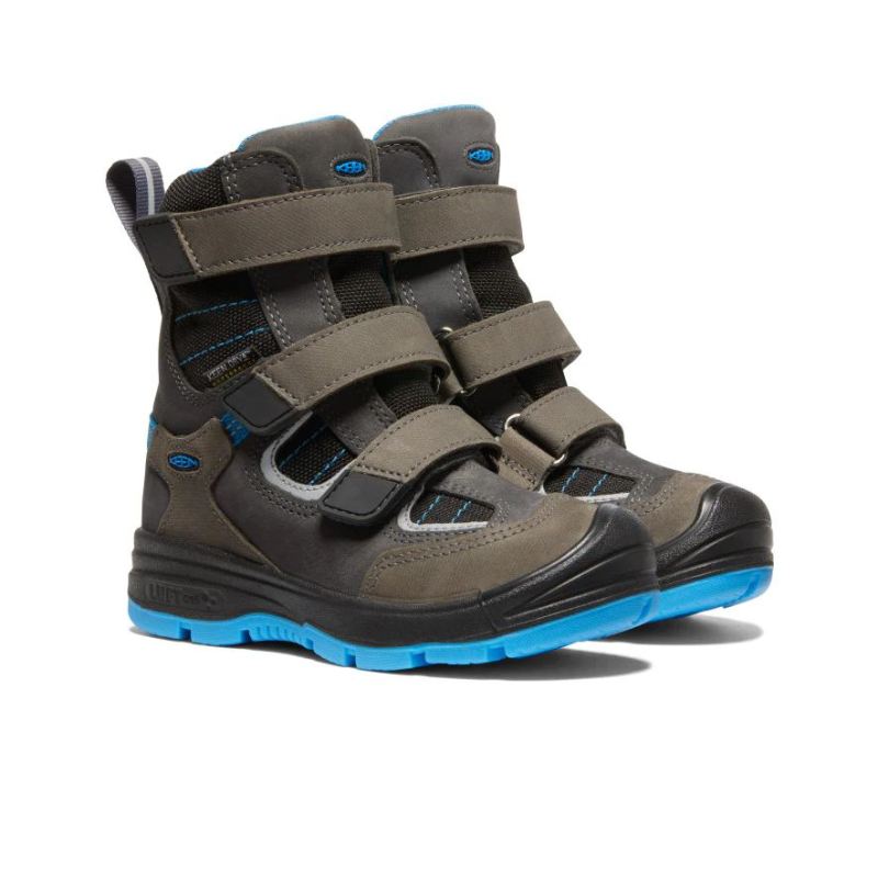Neu Eingetroffen Keen Redwood Waterproof Winterstiefel fur jungere Kinder-Raven/Magnet