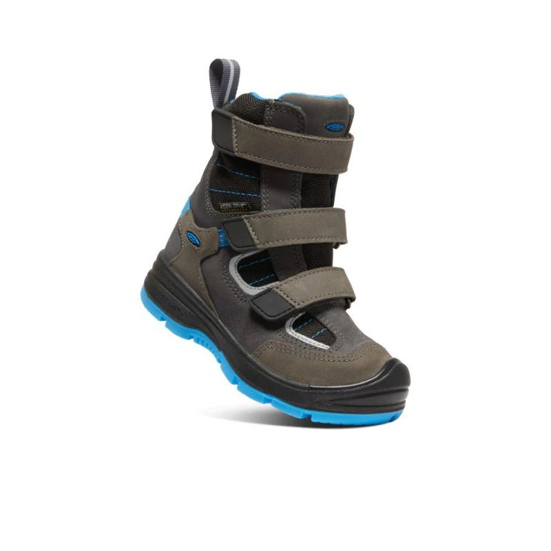 Neu Eingetroffen Keen Redwood Waterproof Winterstiefel fur jungere Kinder-Raven/Magnet