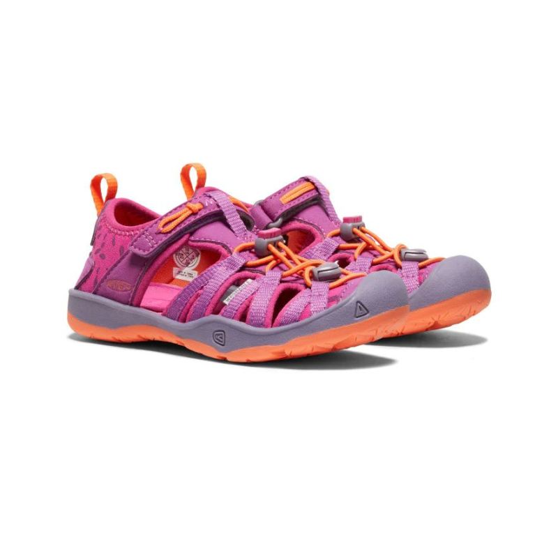 Neu Eingetroffen Keen Moxie Sandale fur jungere Kinder-Purple Wine/Nasturtium