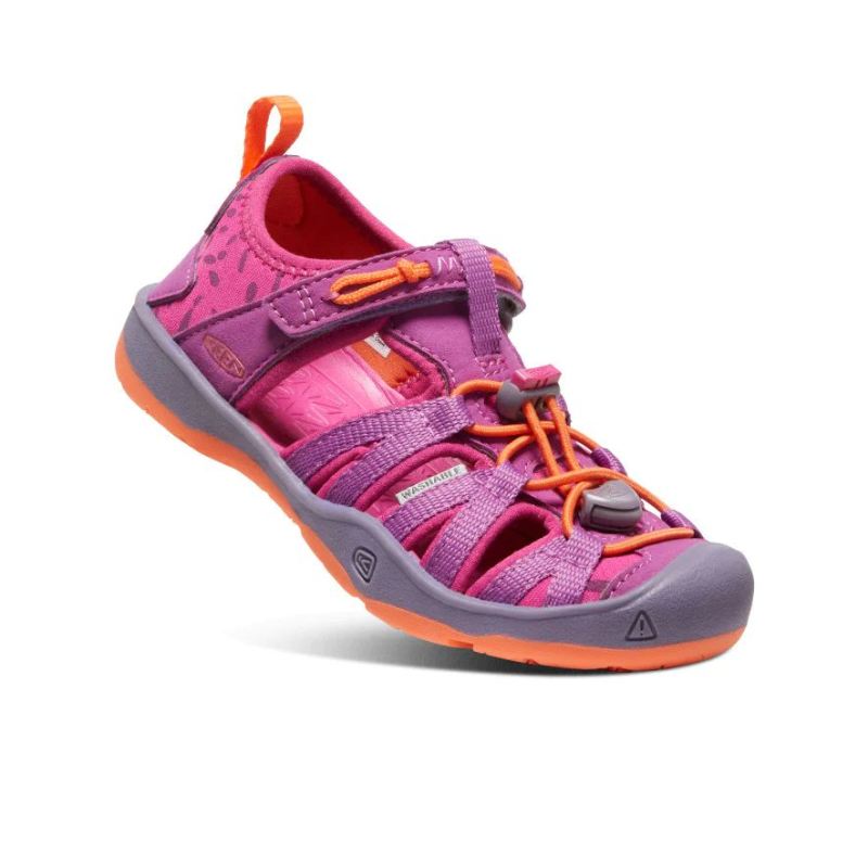 Neu Eingetroffen Keen Moxie Sandale fur jungere Kinder-Purple Wine/Nasturtium