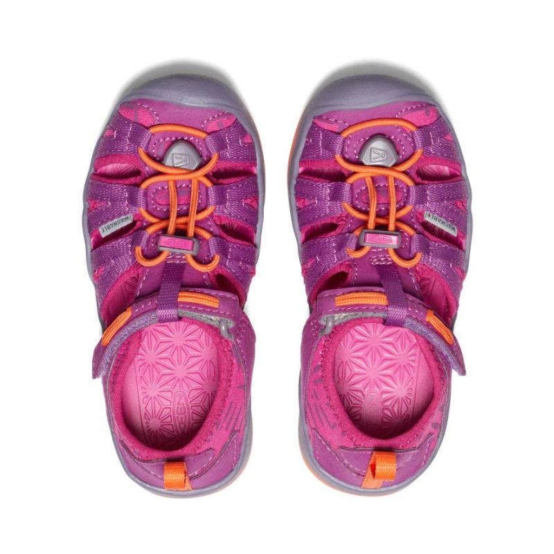 Neu Eingetroffen Keen Moxie Sandale fur jungere Kinder-Purple Wine/Nasturtium