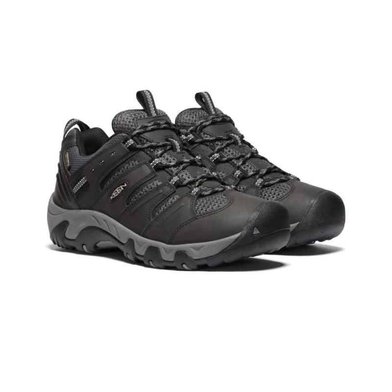 Neu Eingetroffen Keen Koven Waterproof Schuhe fur Herren-Black/Drizzle