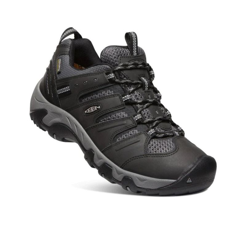 Neu Eingetroffen Keen Koven Waterproof Schuhe fur Herren-Black/Drizzle