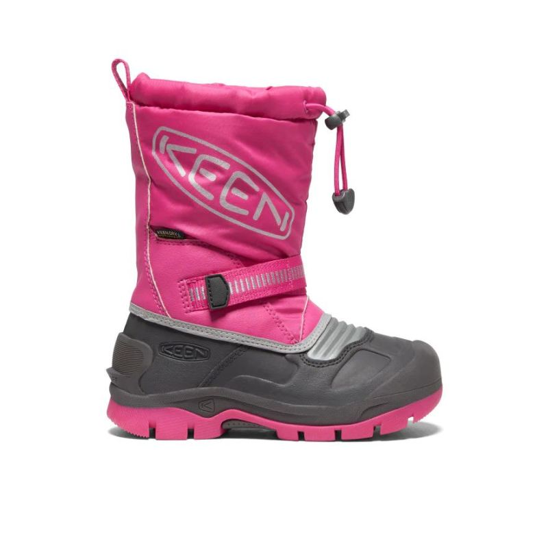 Neu Eingetroffen Keen Snow Troll Waterproof Winterstiefel fur jungere Kinder-Fuchsia Purple/Silver Neu Eingetroffen Keen Snow Troll Waterproof Winterstiefel fur jungere Kinder-Fuchsia Purple/Silver