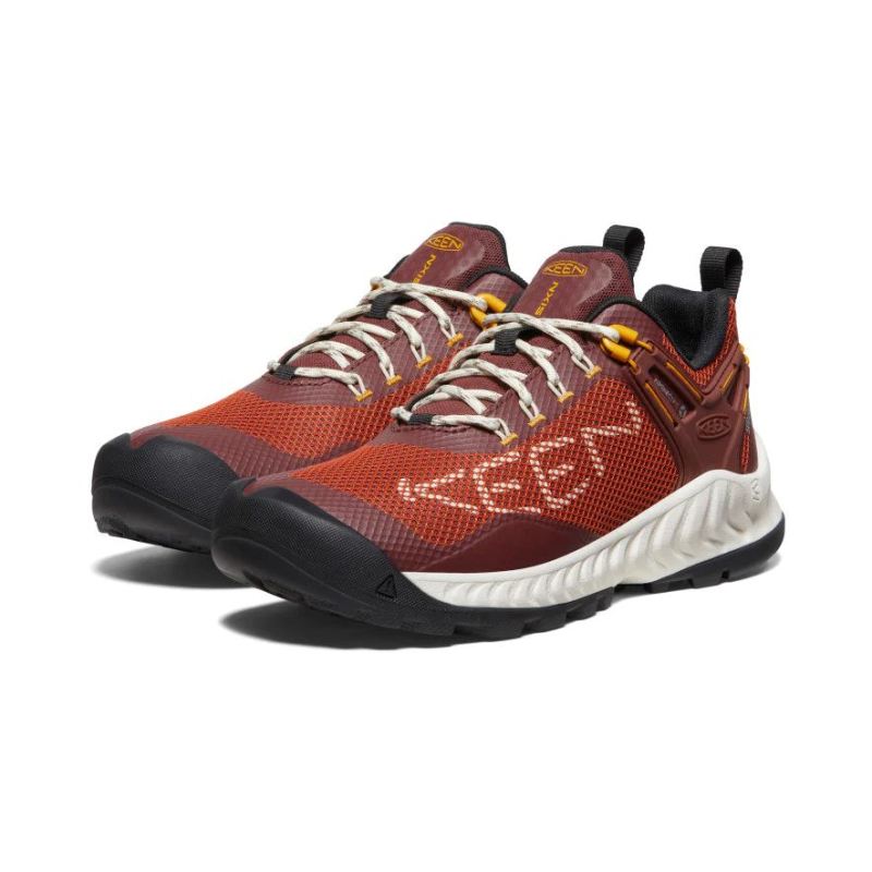 Neu Eingetroffen Keen NXIS EVO Waterproof Schuhe fur Damen-Baked Clay/Golden Yellow