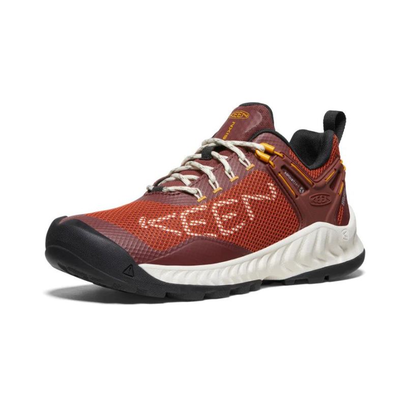 Neu Eingetroffen Keen NXIS EVO Waterproof Schuhe fur Damen-Baked Clay/Golden Yellow