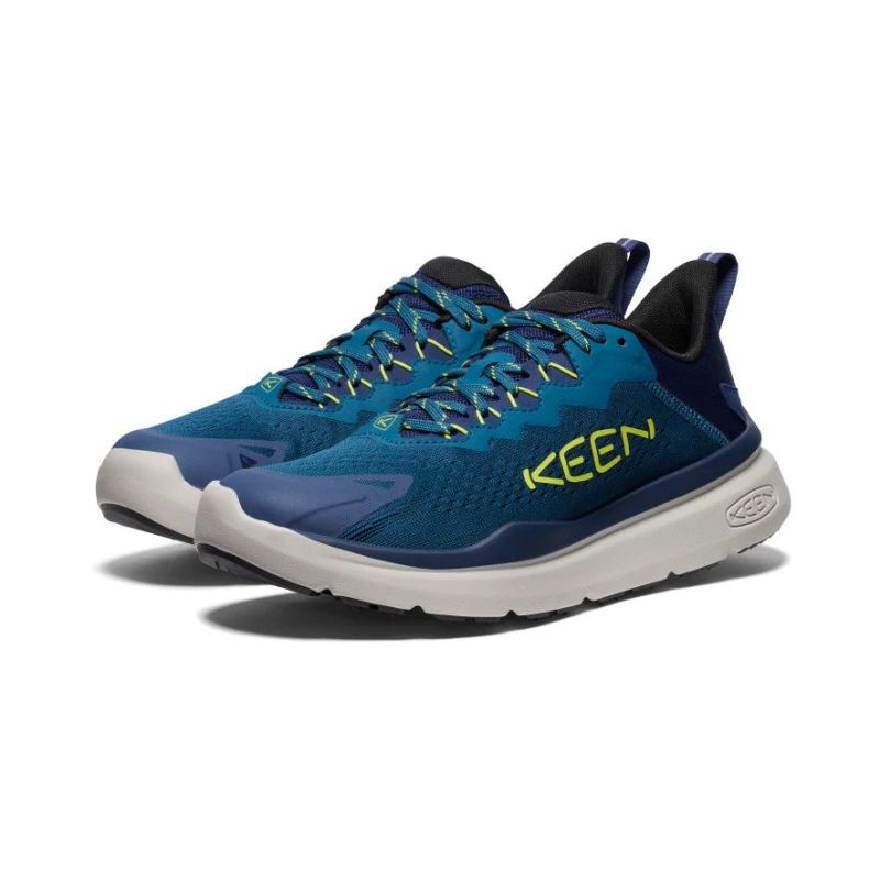 Neu Eingetroffen Keen WK450 Walking Schuh fur Herren-Legion Blue/Evening Primrose