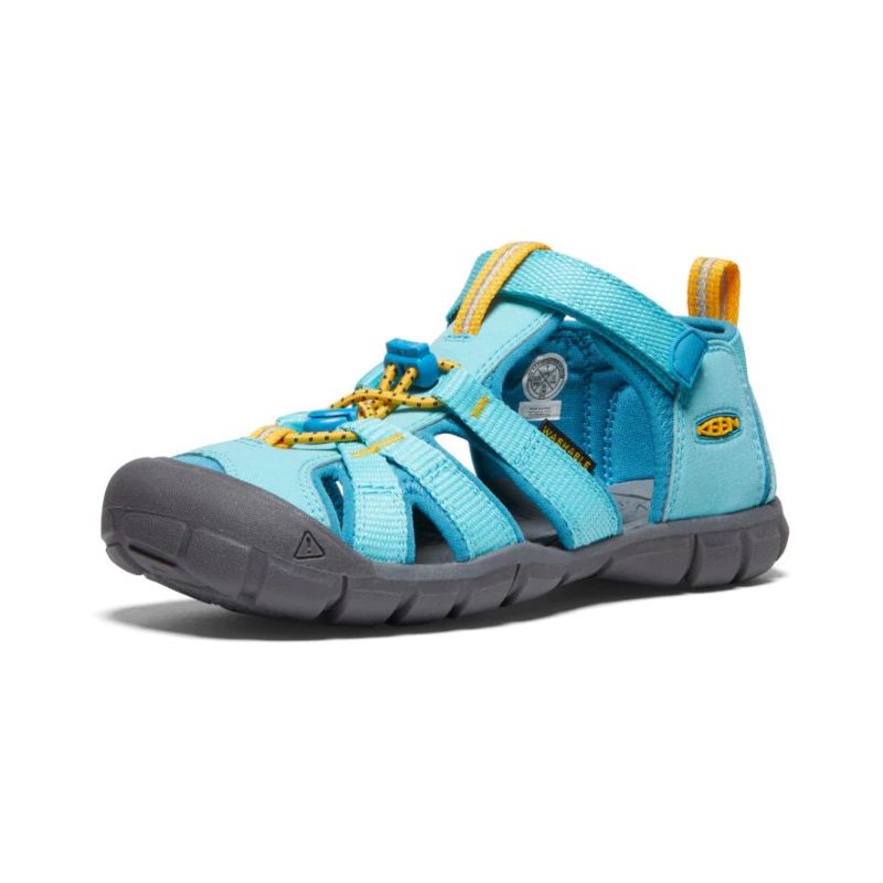 Neu Eingetroffen Keen Seacamp II CNX Sandale fur Jugendliche-Ipanema/Fjord Blue
