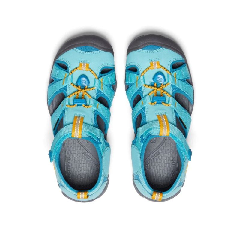 Neu Eingetroffen Keen Seacamp II CNX Sandale fur Jugendliche-Ipanema/Fjord Blue